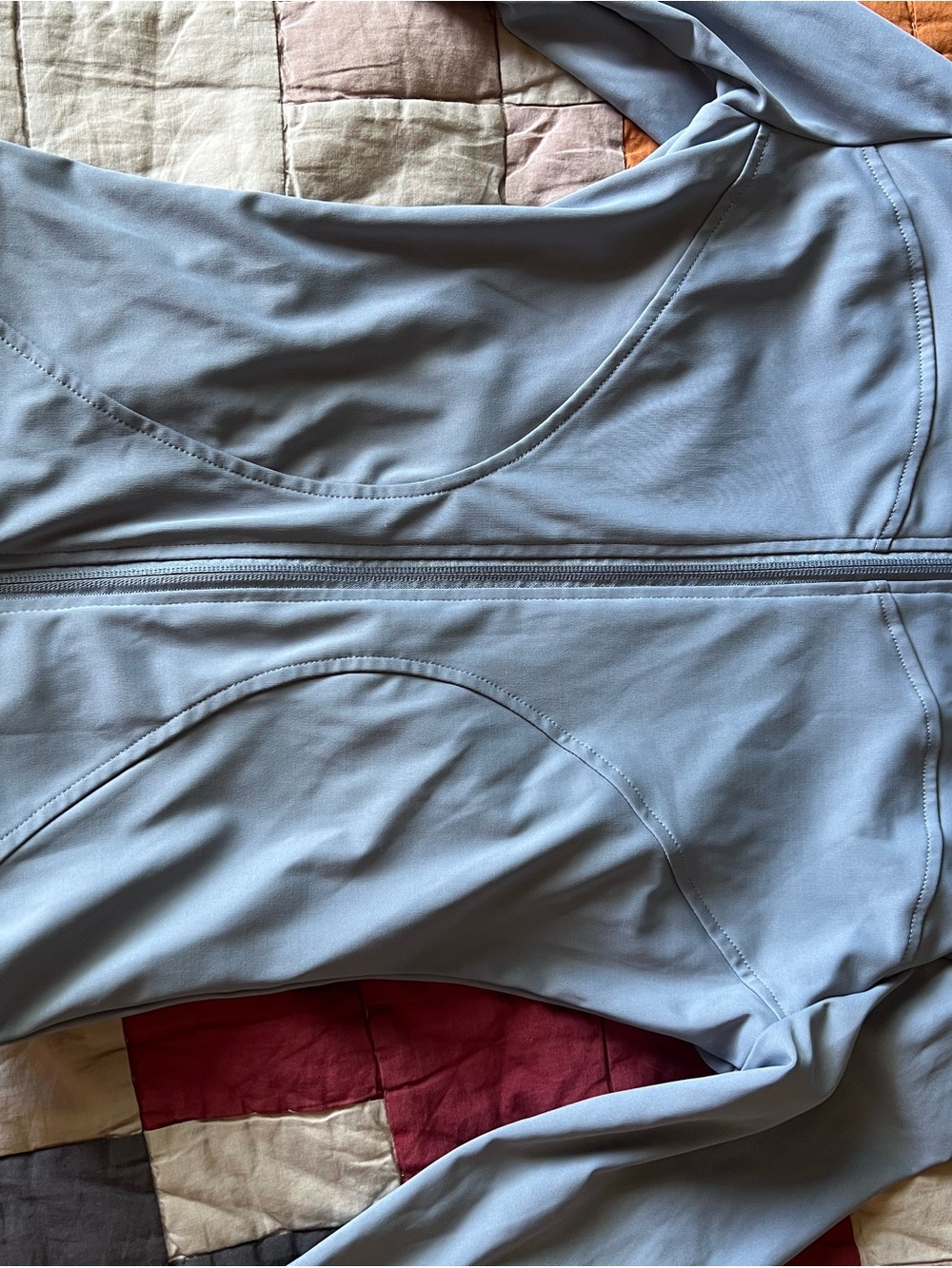 Blue Women's Lightweight Zip-Front Jacket - Picture 3 of 4